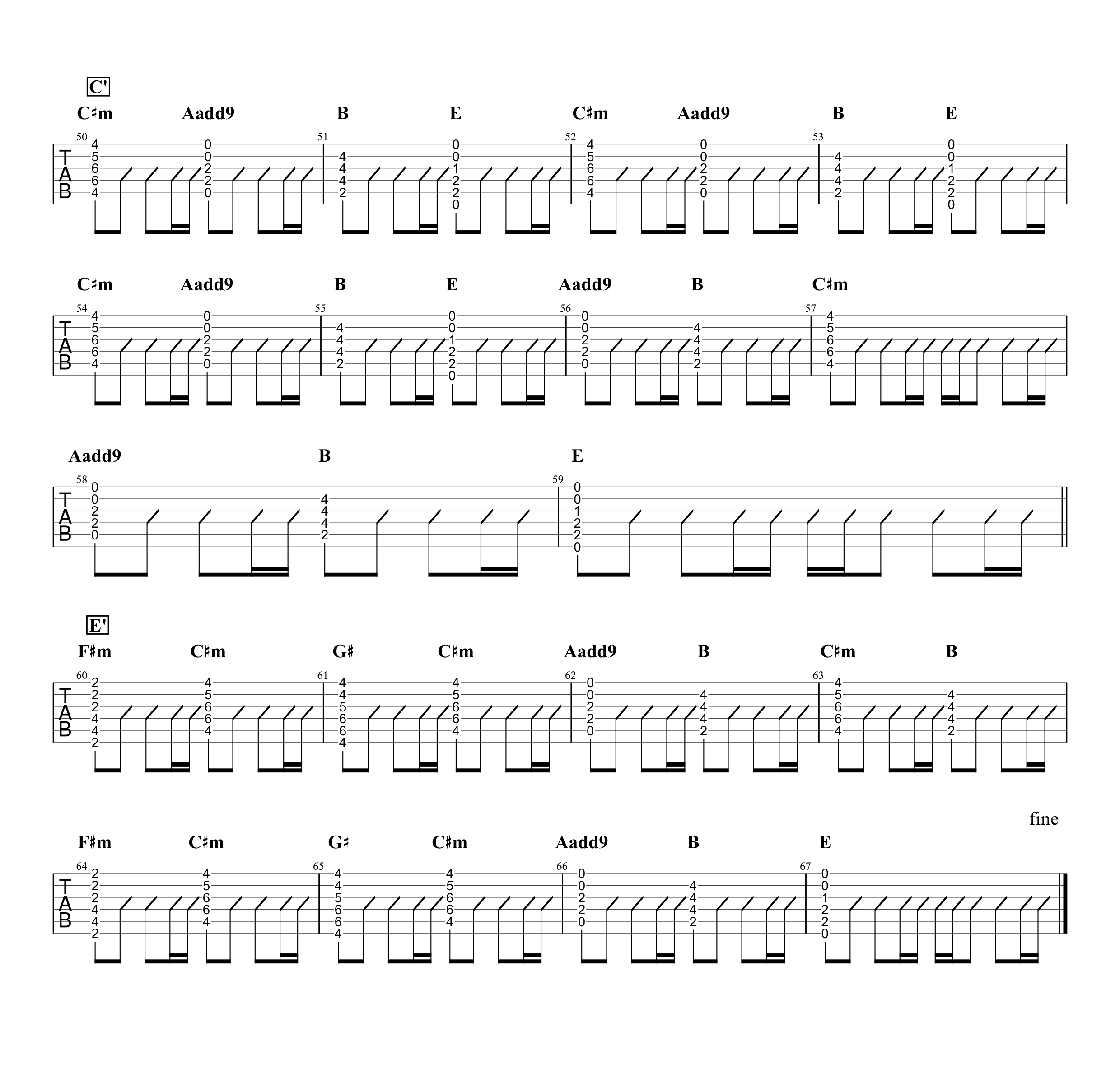 灰色と青（＋菅田将暉）／米津玄師】無料ギタータブ譜スコア／コード＆アルペジオVer. | Easy-Guitar-Net