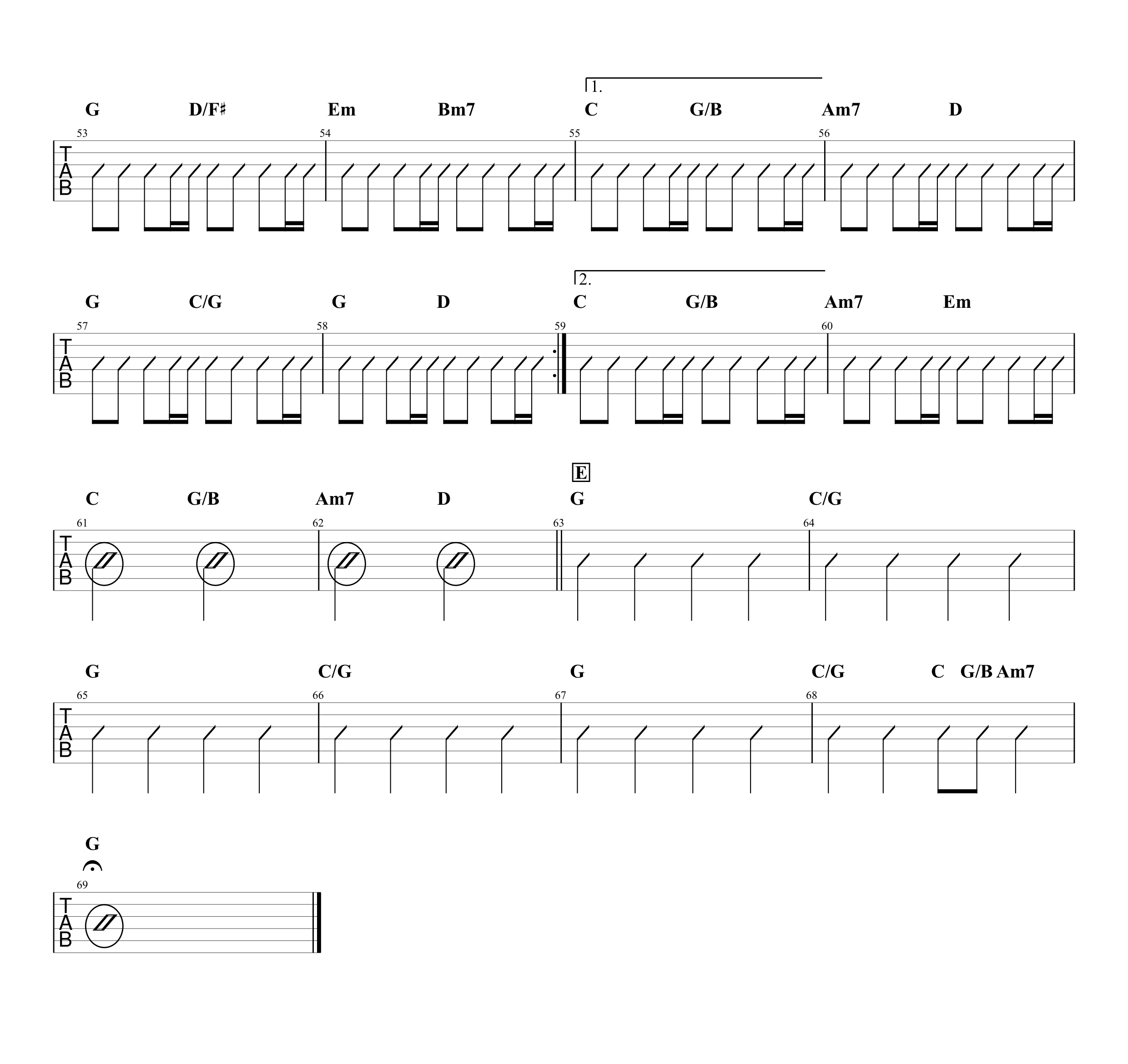 さくら（独唱）／森山直太朗】／無料ギターコード譜｜カポありストロークで弾くVer. | Easy-Guitar-Net