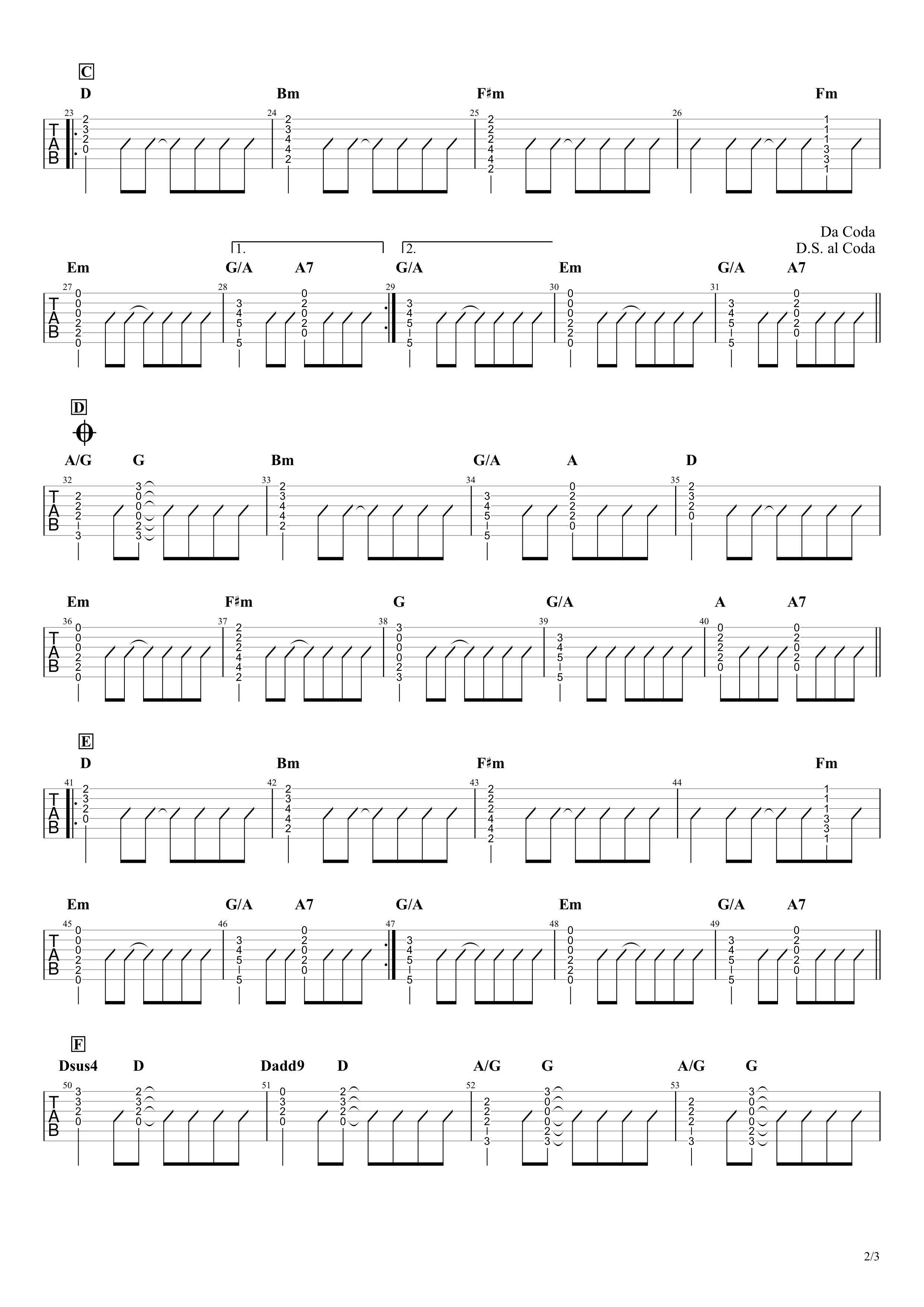 旅立ちの唄 Mr Children 無料ギターtab譜 コードストロークアレンジver Easy Guitar Net