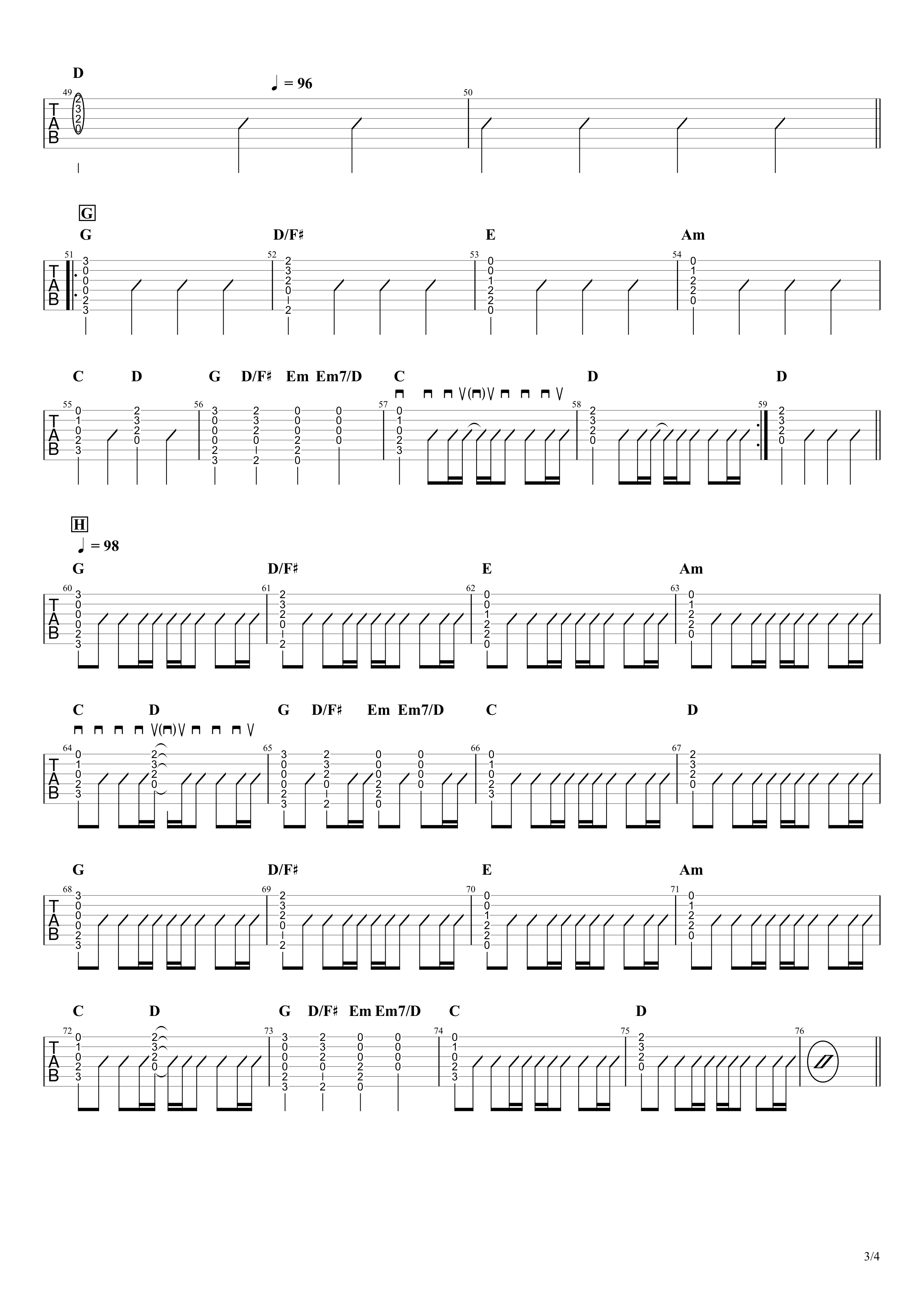 眠り姫 Sekai No Owari 無料ギターtab譜 カポあり簡単コードアレンジver Easy Guitar Net