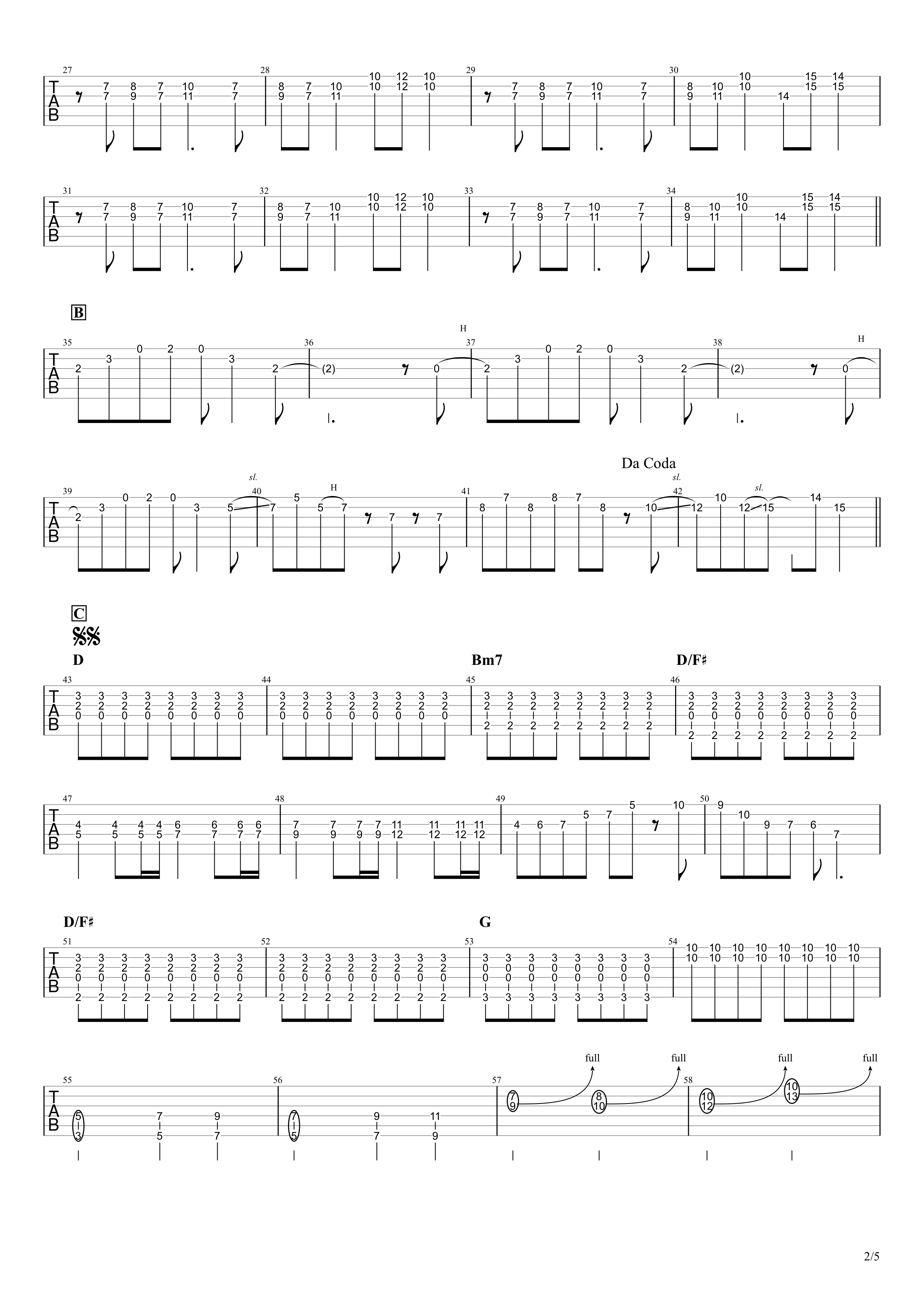 天体観測 Bump Of Chicken 無料ギターコードtab譜 リードパートほぼ完コピver Easy Guitar Net