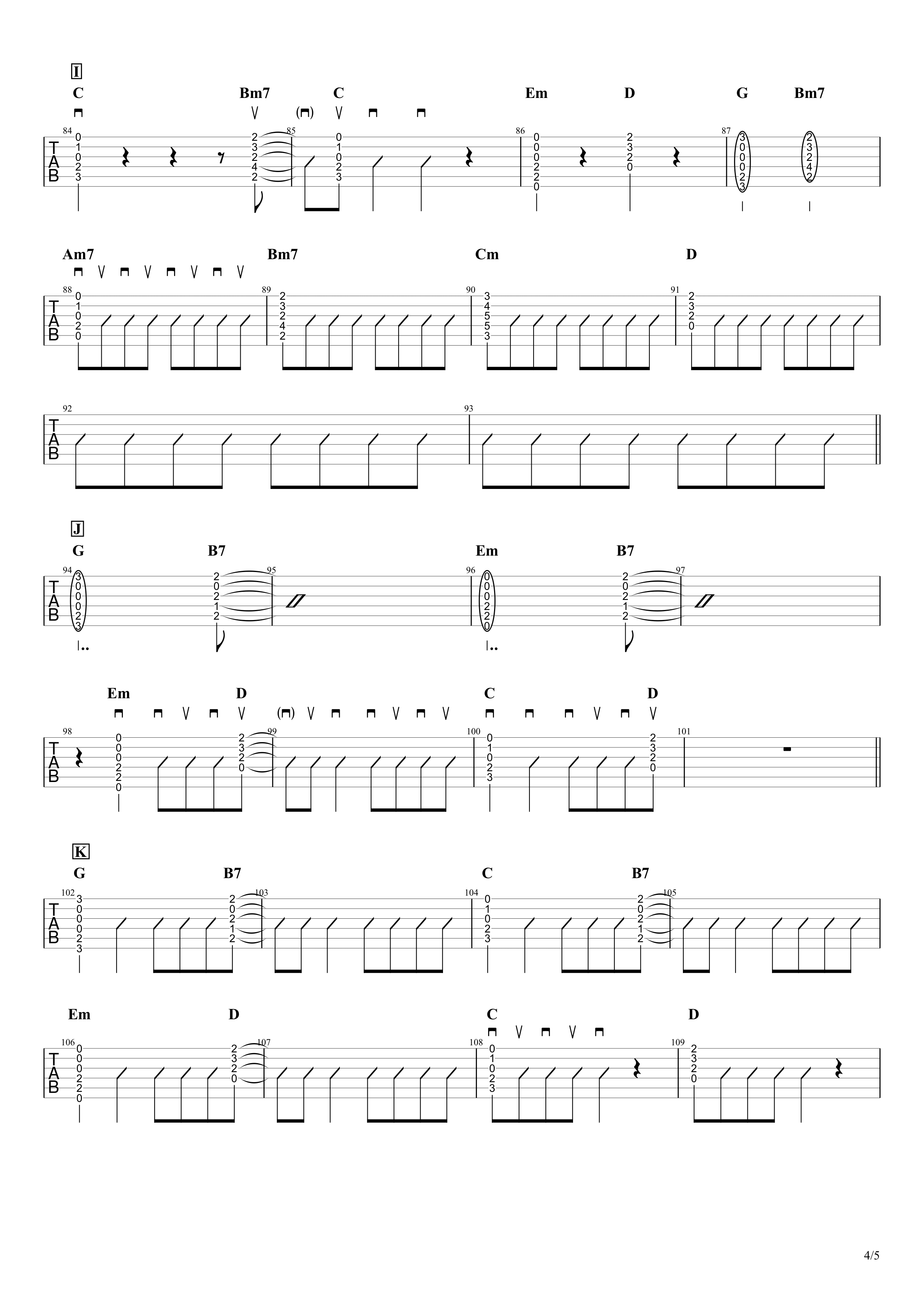 360 Miwa 無料ギターtab譜 コードストロークで弾くアレンジver Easy Guitar Net