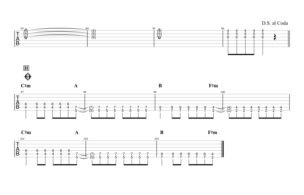 【リライト／ASIAN KUNGFU GENERATION】無料ギターTAB譜｜サイドギターほぼ完コピVer.