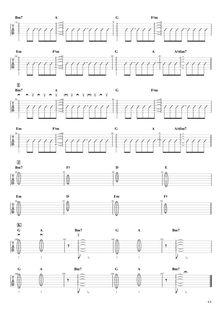 【umbrella／SEKAI NO OWARI】無料ギターTAB譜【初心者向け】簡単コードアレンジVer.